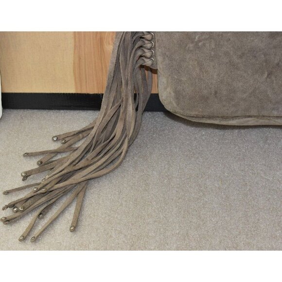 Michael Kors BILLY Women's Brown Bag Fringe Crossbody Messenger Purse - Picture 5 of 16